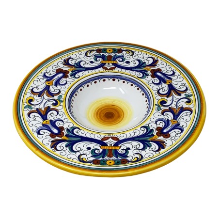 Ricco Deruta "Priest's Hat" Wall Plate Italian Pottery