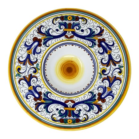 Ricco Deruta "Priest's Hat" Wall Plate Italian Pottery