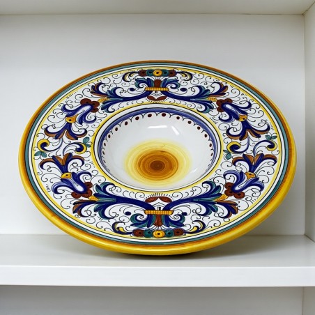 Ricco Deruta "Priest's Hat" Wall Plate Italian Pottery