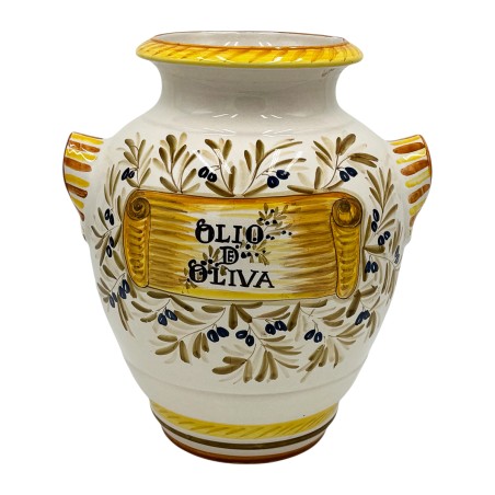 Orcio 45cm Olio de Oliva  ceramica di deruta