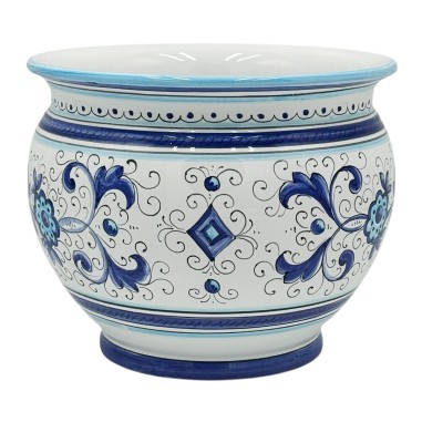 Cachepot Ricco Deruta Blu  ceramica di deruta