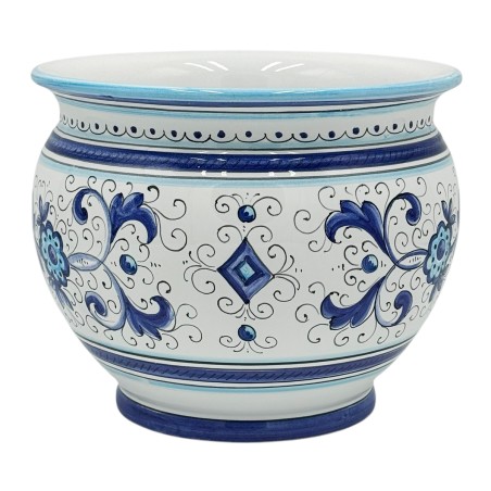 Cachepot Ricco Deruta Blu  ceramica di deruta