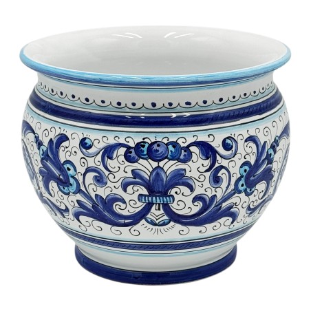 Cachepot Ricco Deruta Blu  ceramica di deruta