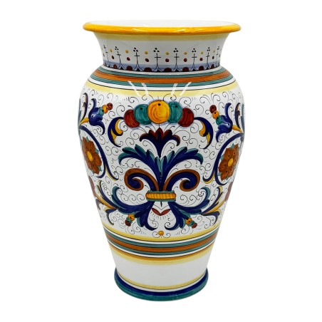Smooth umbrella stand 20" Ricco Deruta Handcrafted Deruta Pottery