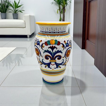 Smooth umbrella stand 20" Ricco Deruta Handcrafted Deruta Pottery