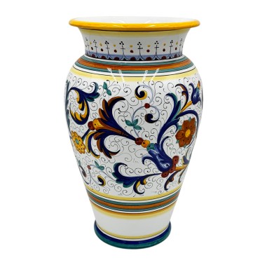 Smooth umbrella stand 20" Ricco Deruta Handcrafted Deruta Pottery