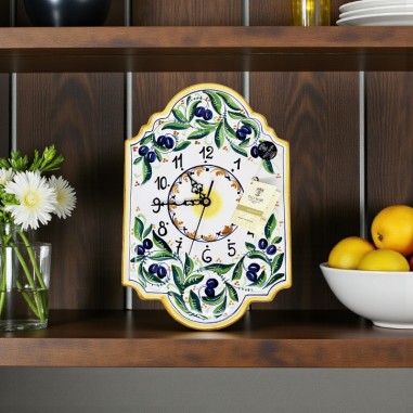 Horloge murale 36x24cm Olive