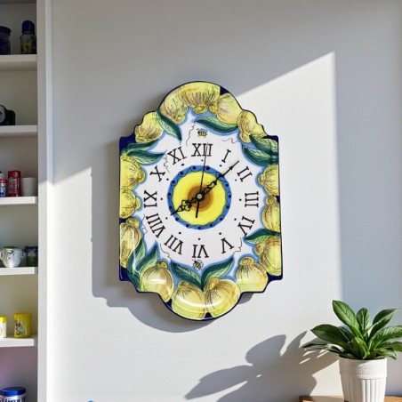 Orologio 36cm Amalfi  ceramica di deruta