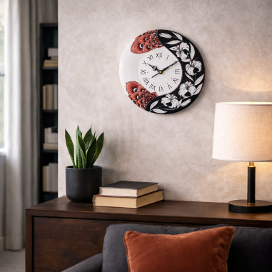 Horloge murale rond 30cm Lys