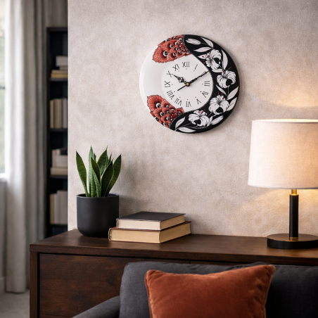 Horloge murale rond 30cm Lys