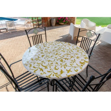 Nouveau Lava Stone Table