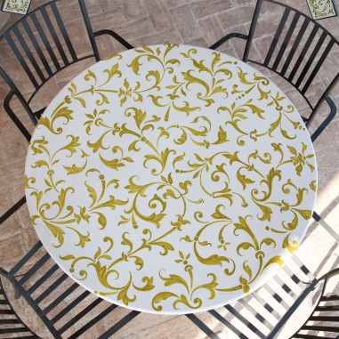 Nouveau Lava Stone Table