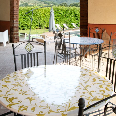 Nouveau Lava Stone Table