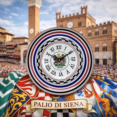 Orologio 30cm Palio di Siena - Istrice