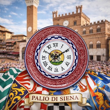 Orologio 30cm Palio di Siena - Torre