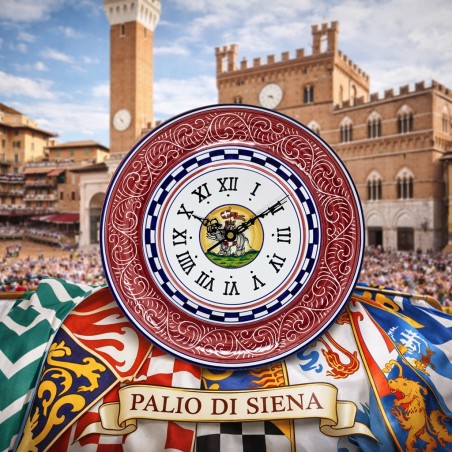 Orologio 30cm Palio di Siena - Torre