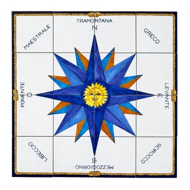 Panneau décoratifs 80x80cm Rosa dei Venti