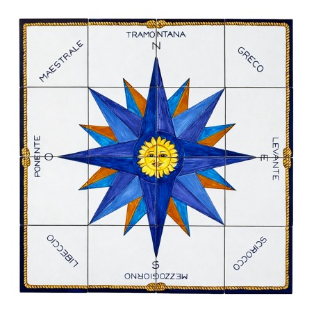 Pannello decorativo 80x80cm Rosa dei Venti