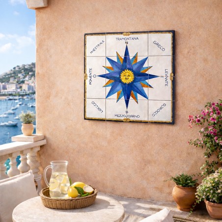 Pannello decorativo 80x80cm Rosa dei Venti