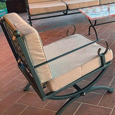 Kit cuscini beige per divano 3 posti  ceramica di deruta