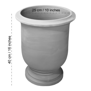 Vase Anduze Geometrico Céramique artisanale italienne originale de Deruta